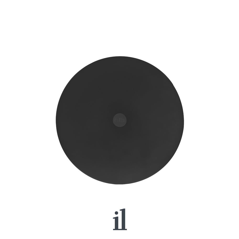 Wandlamp - Disc Wall 100 230V IP55 - Zwart