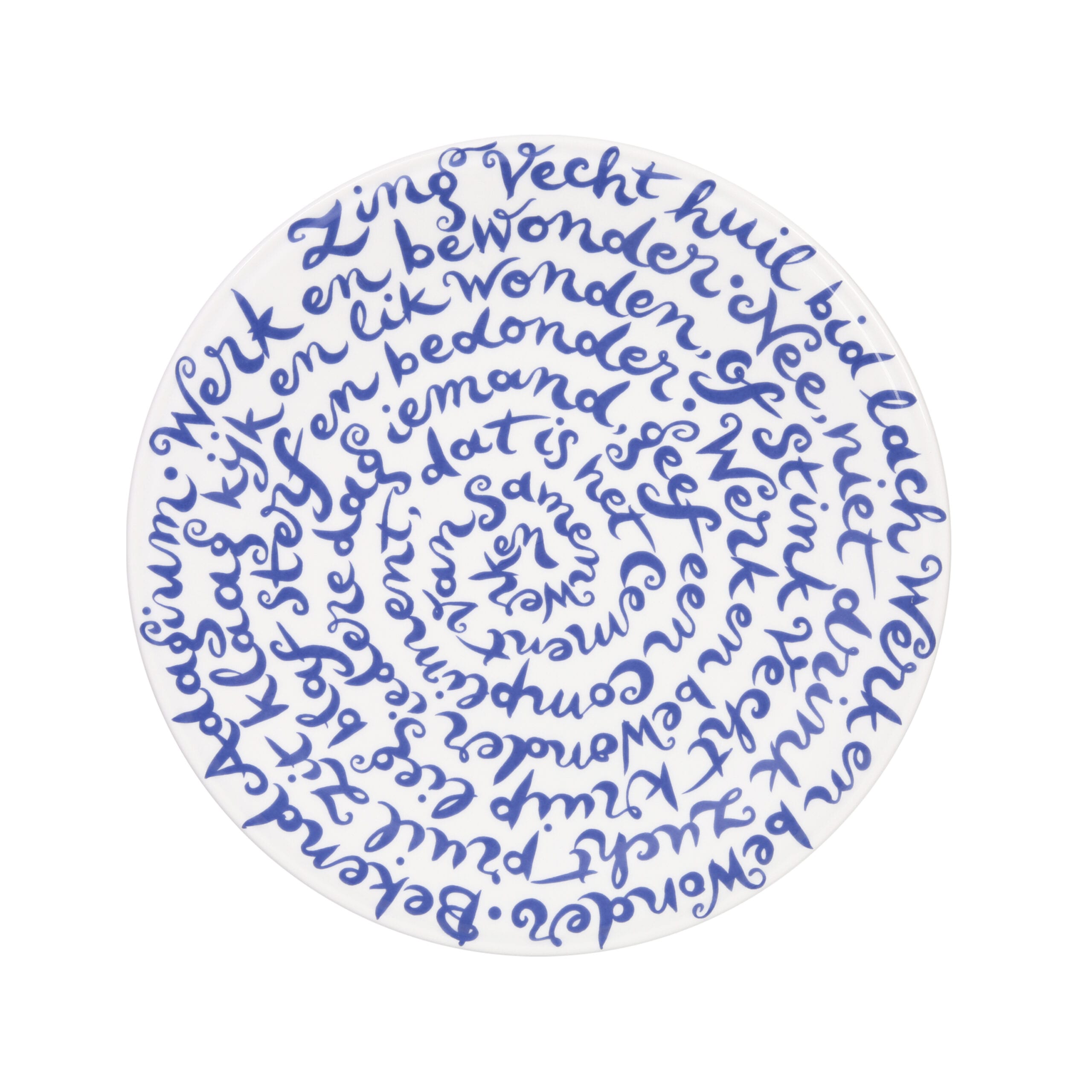 Bord - "Samenwerken" - Royal Blue