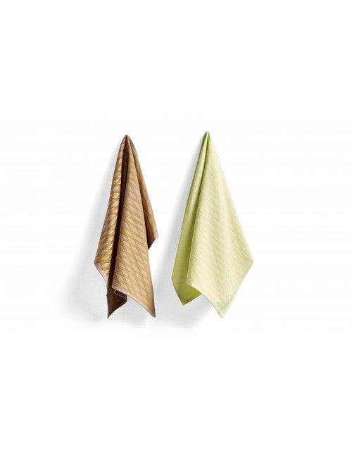 Keukenhanddoek - Marker diamond set van 2 - Geel/Oranje
