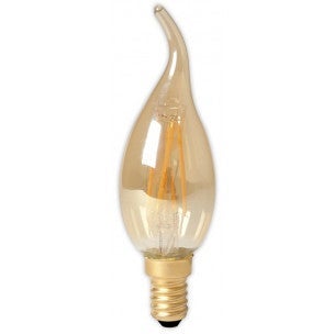 Calex led filament tip-kaarslamp 3,5w e14 volglas
