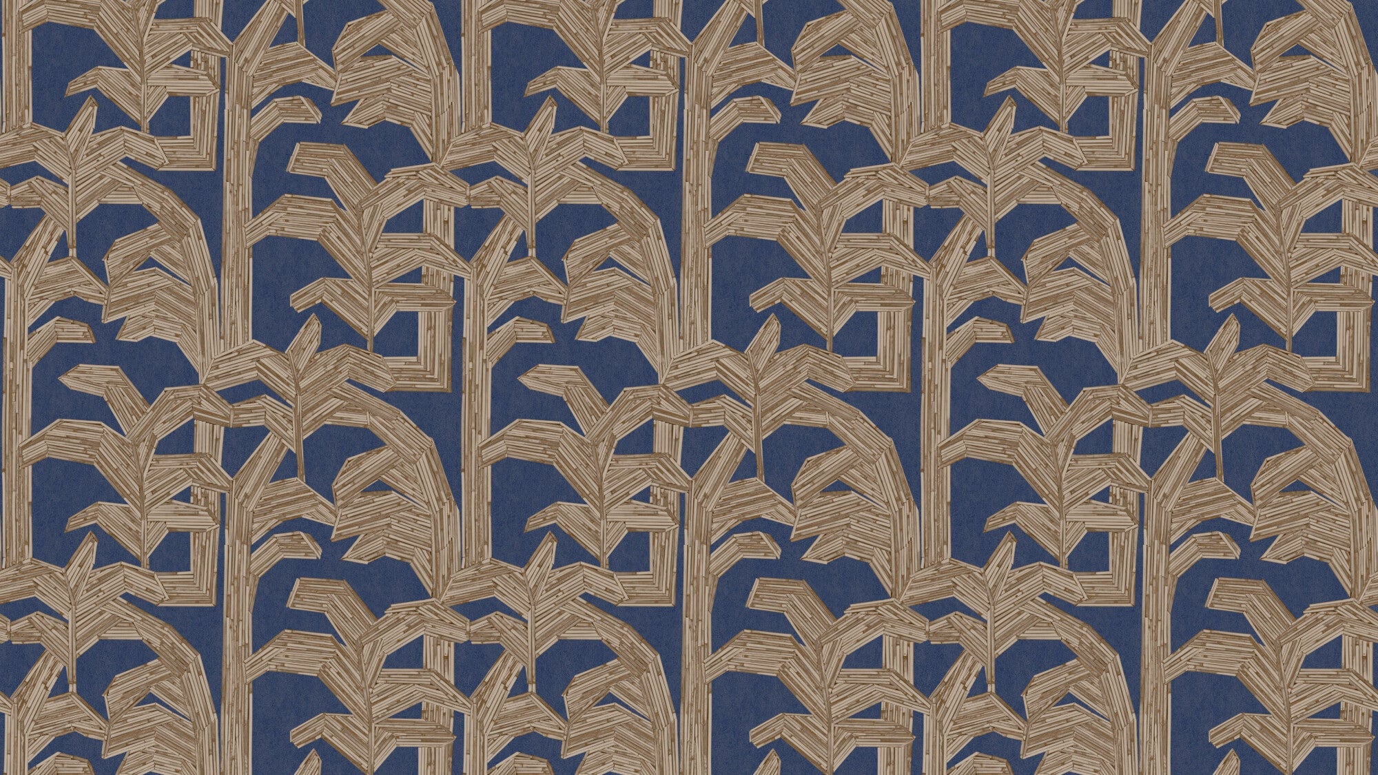 Vinylbehang - Kailua Denim - 10,05 m lang x 100 cm breed