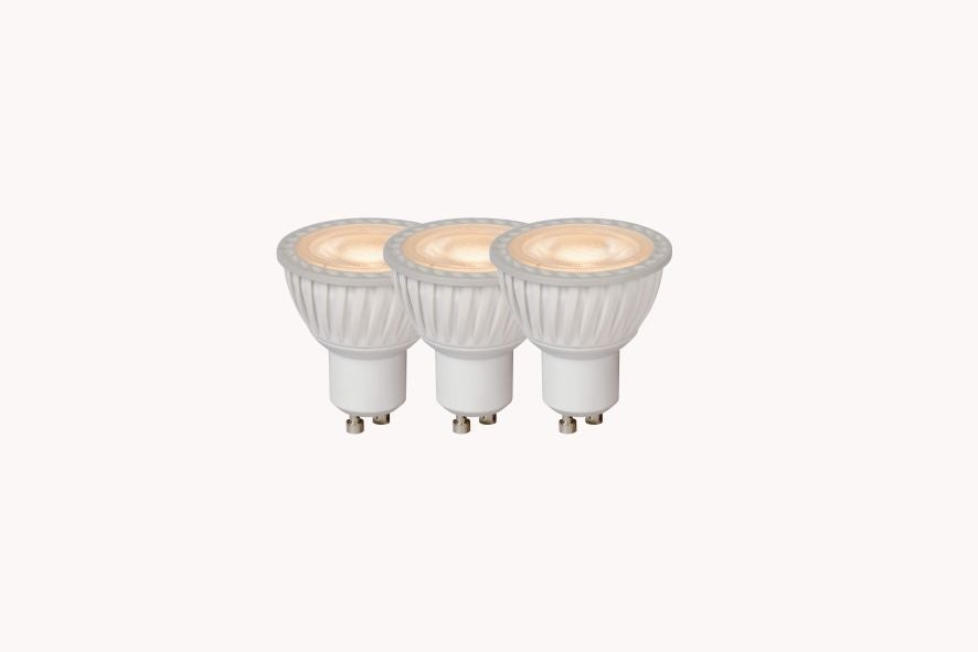 Lamp LED 3xGU10/5W Dimbaar 320LM 3000K Wit