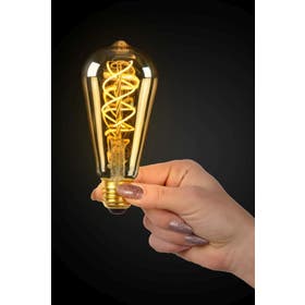 LED BULB TWILIGHT SENSOR ST64 E27/4W AMBER