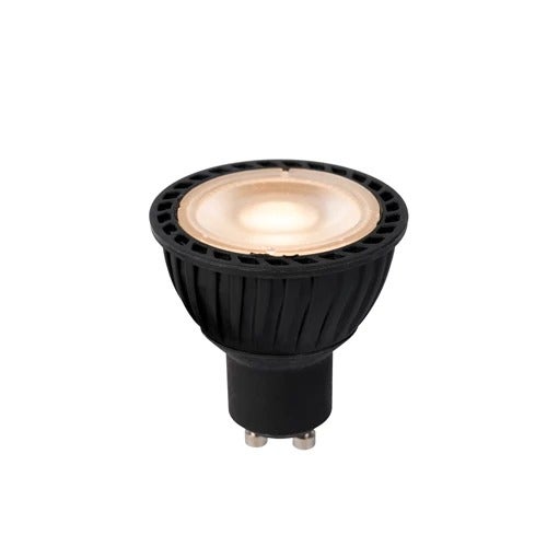 Led lamp - MR16 Ø 5 cm LED GU10 1x5W 2700K Dag/nacht sensor  - Zwart