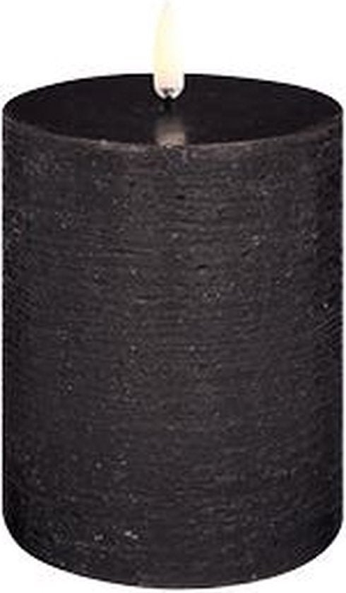 LED Kaars - 7,8 x 10 cm - Zwart