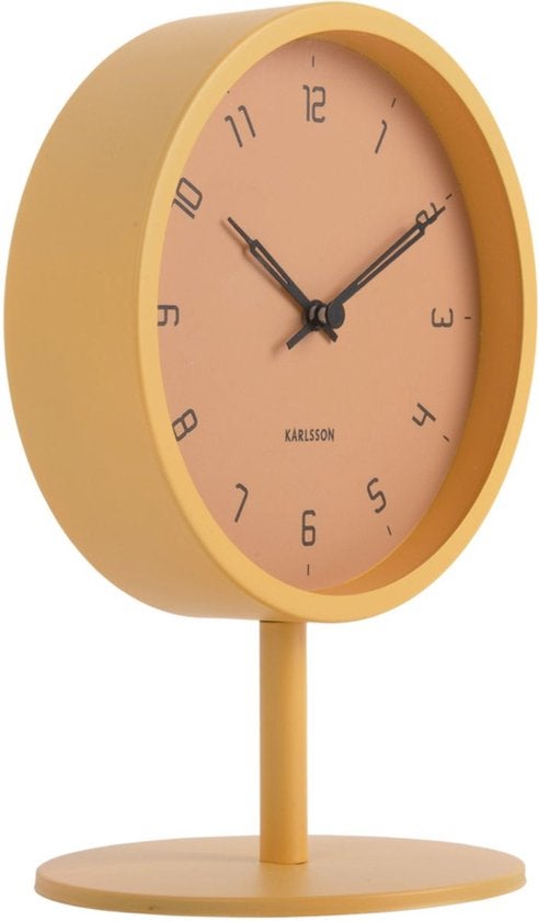 Tafelklok - Stark Ø15cm - Geel