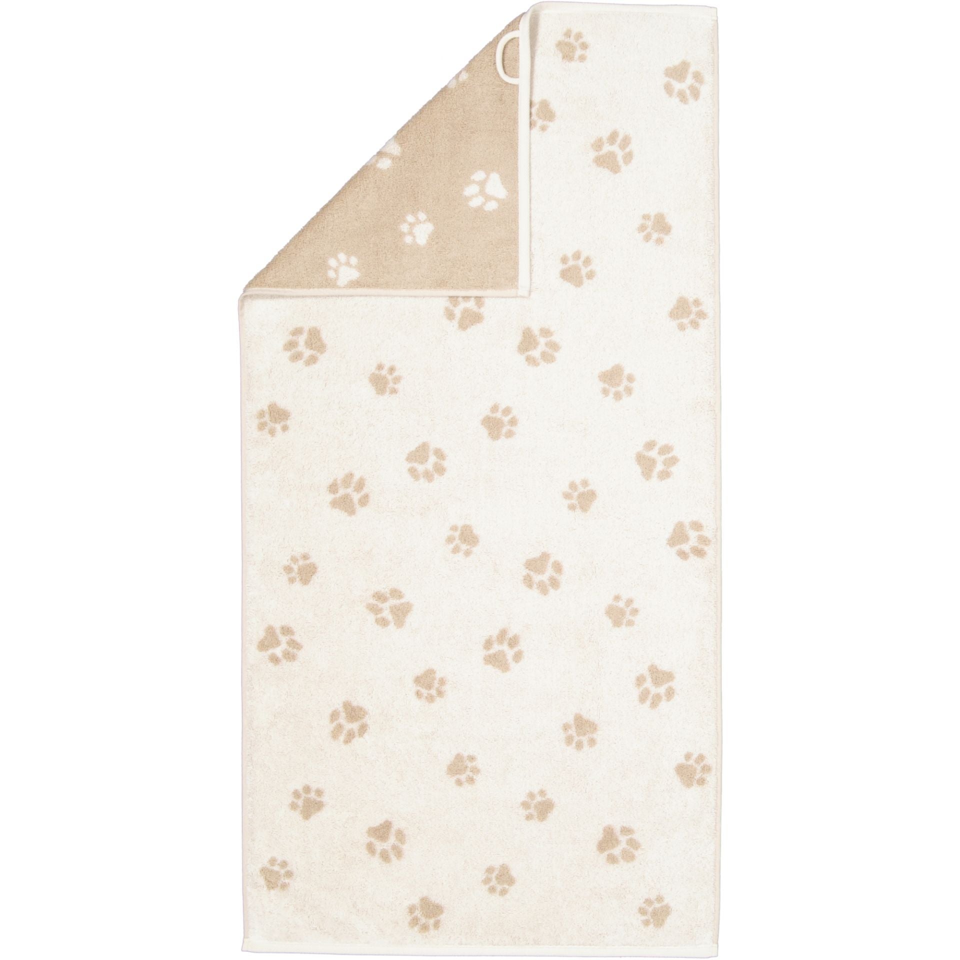 Handdoek - We Love Dogs Paws 50x100cm - Naturel/beige