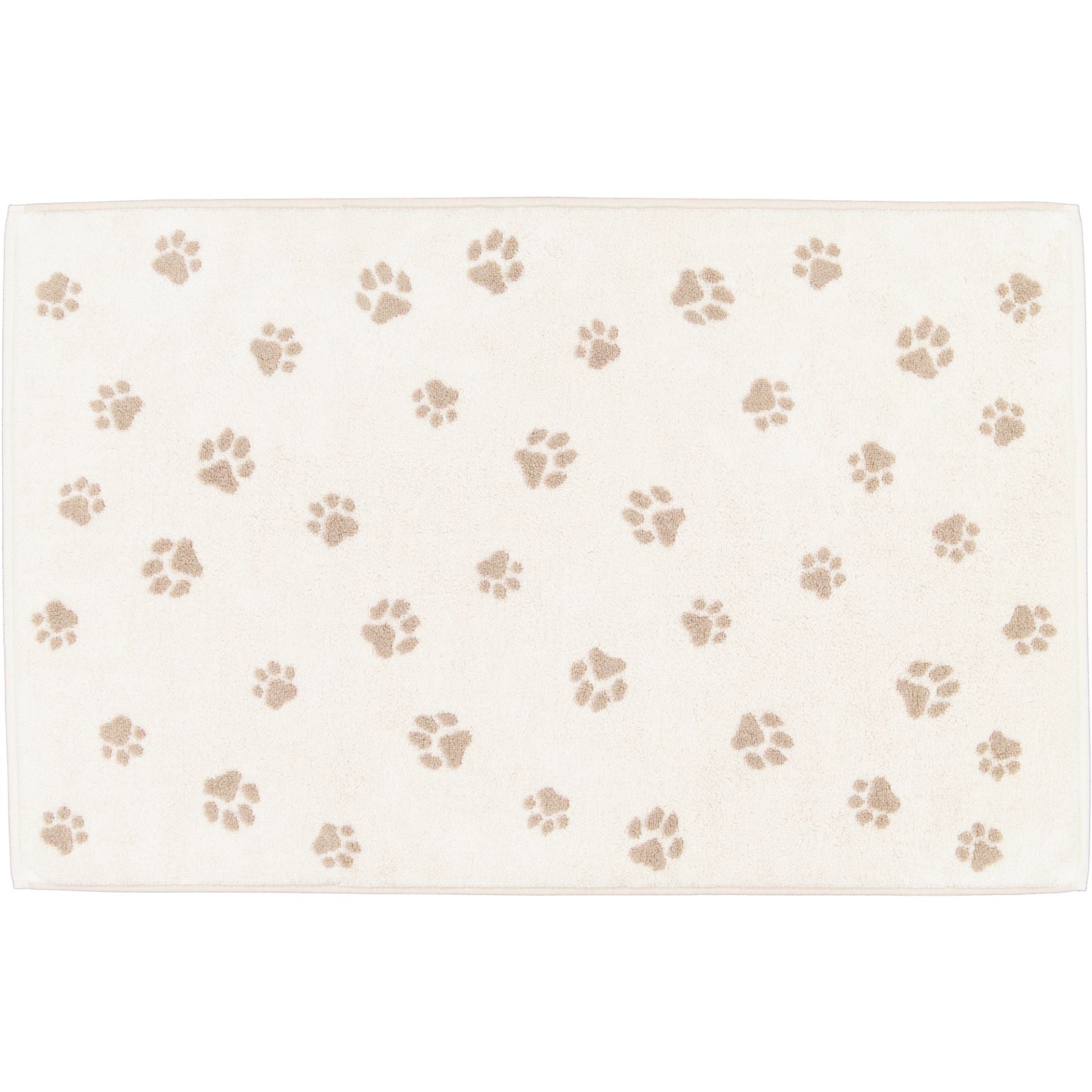 Badmat - We Love Dogs Paws 50x80cm - Naturel/beige 