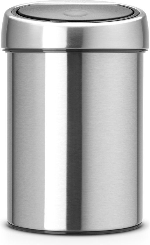 Afvalemmer - Touch Bin wandafvalemmer 3L - Mat Steel Fingerprint Proof