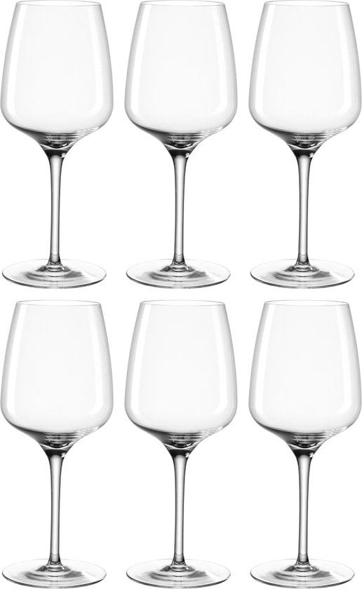 Wijnglazenset - Riesling glas 280ml set van 6 glazen - Transparant 