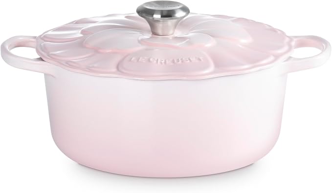 Braadpan - Bloesem in geëmailleerd gietijzer 26cm 5,3L - Shell Pink