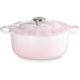 Braadpan - Bloesem in geëmailleerd gietijzer 26cm 5,3L - Shell Pink