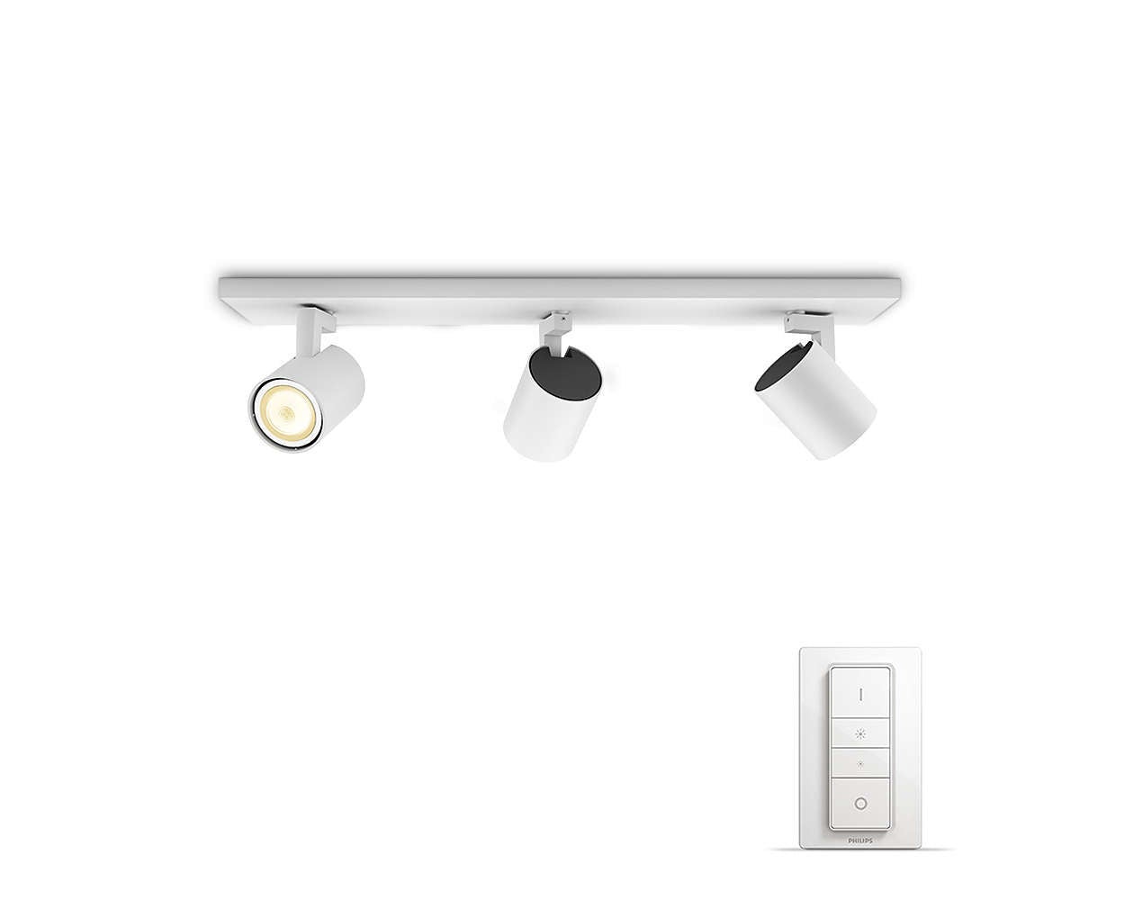 Opbouwspot - Runner gu10 350lm - Wit