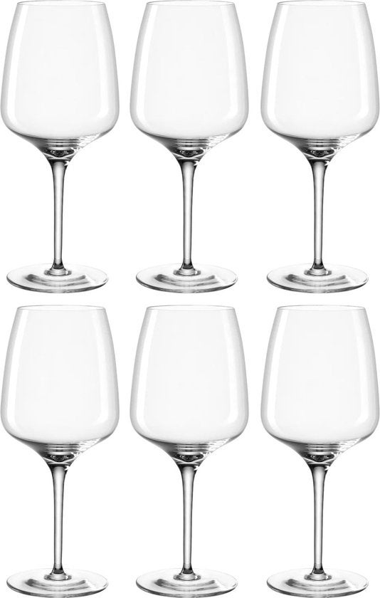 Wijnglazenset - Witte wijnglas 360ml set van 6 glazen - Transparant