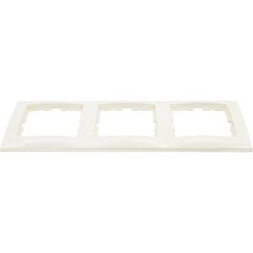 Afdekraam - S1 inbouw 3-voudig - Polarwit