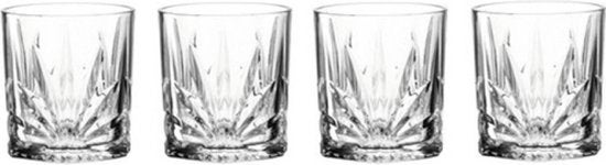 Waterglas - Capri Tumbler 220ml set van 4 stuks - Transparant