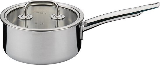 Steelpan - Brigade met glasdeksel Ø16cm - RVS