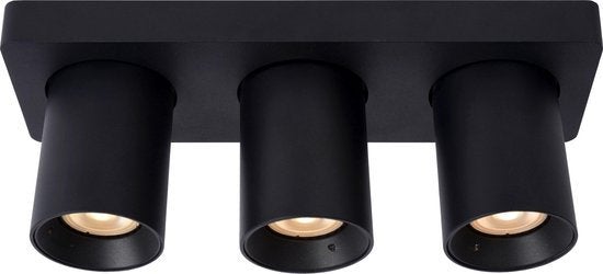 Plafondspot - Nigel Led Dim To Warm Gu10 3X5W 2200K/3000K  - Zwart