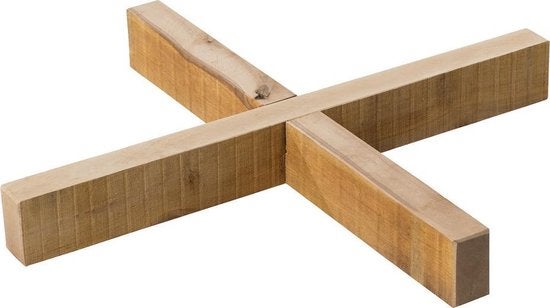 Houten regenton voet - Large 80 x 10 cm - Lichtbruin