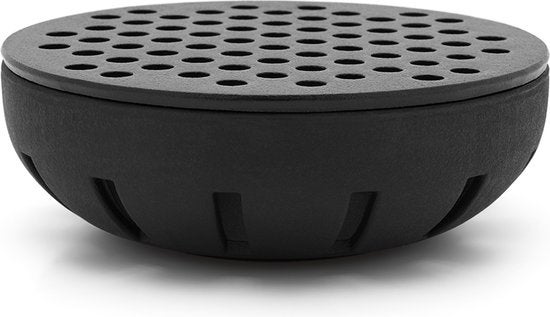 Theelichthouder - Hunan gietijzer - Zwart