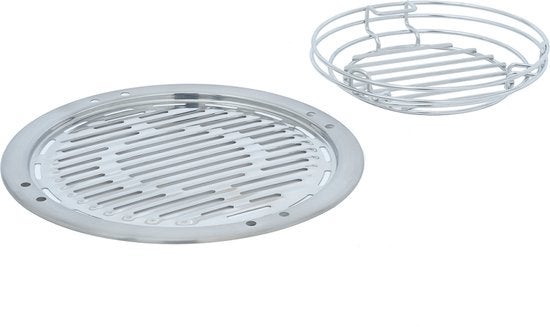 Barbecue kit - BBQ kit met brikettenmandje - RVS