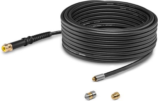 Rioolreinigingsset - 15 meter - Zwart