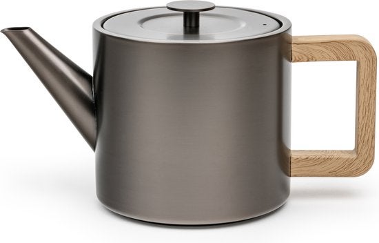 Theepot - Duet Narvik 1,1L dubbelwandig - Metallic grijs
