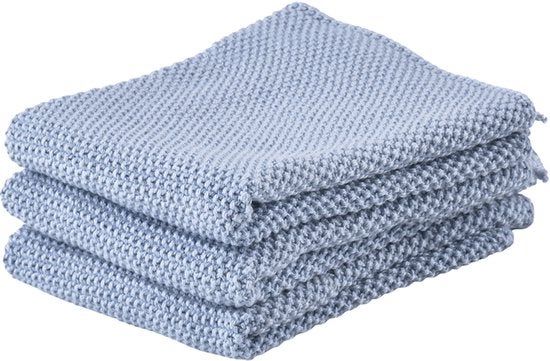 Vaatdoek - Set van 3 stuks 27x27cm - Blue