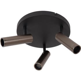 Plafondlamp - Grado Ø25cm MR11 3xGU10 - Grijs ijzer
