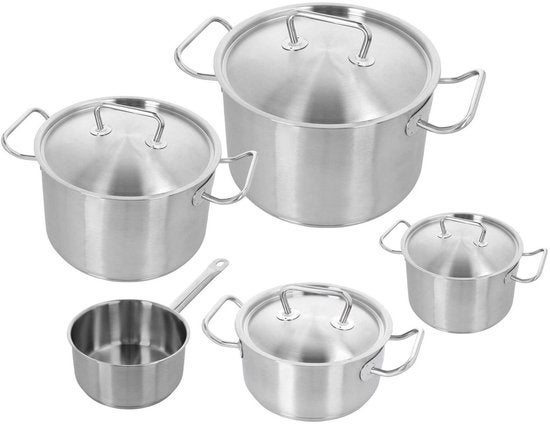 Pannenset - Classic Pro 3 Potten- en pannenset 5-delig - RVS