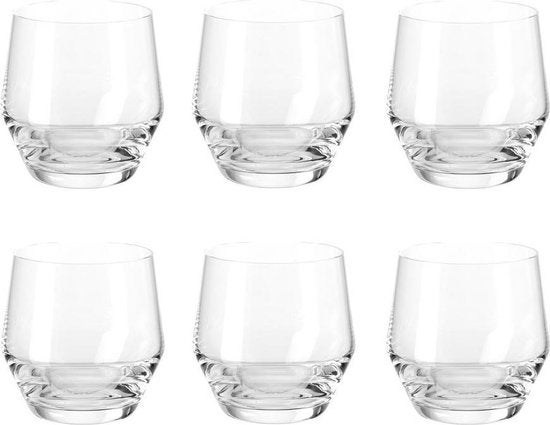 Waterglas - Drinkglas 310ml set van 6 glazen - Transparant