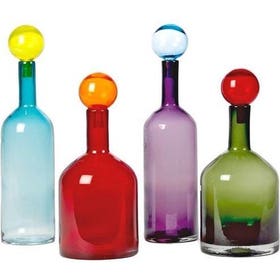 Vaas - Bubbles en Bottles 4 Stuks - Multicolor