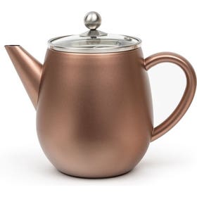 Theepot - Duet Eva 1,1L dubbelwandig - Roestbruin