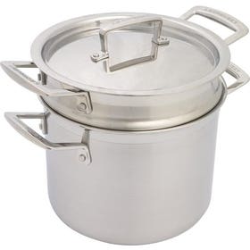 Kookpan - Met pastamand 20cm 5L - RVS
