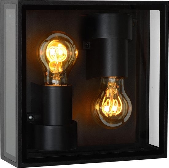 Plafonnière Buiten - DUKAN 2xE27 IP65  - Zwart