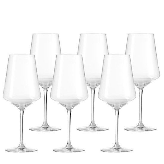 Wijnglazenset - Rode wijnglas 750ml set van 6 glazen - Transparant