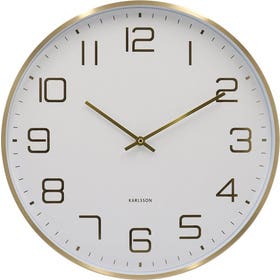 Wandklok - Elegance Glow Ø40cm - Wit