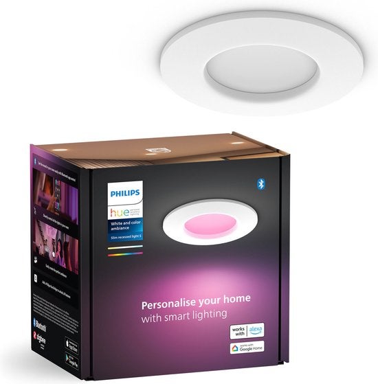 Inbouwspot - rond 90mm led - White and Color Ambiance