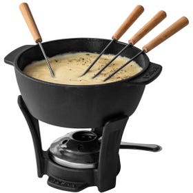 Fondueset - Party Pro gietijzer 1,1L - Zwart