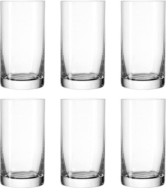 Longdrinkglas - Set van 6 glazen 260ml - Transparant