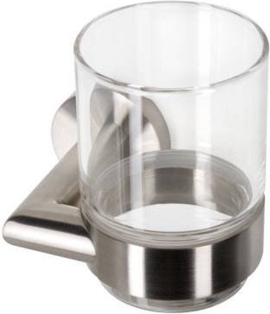 Glashouder met glas - Geesa - RVS geborsteld