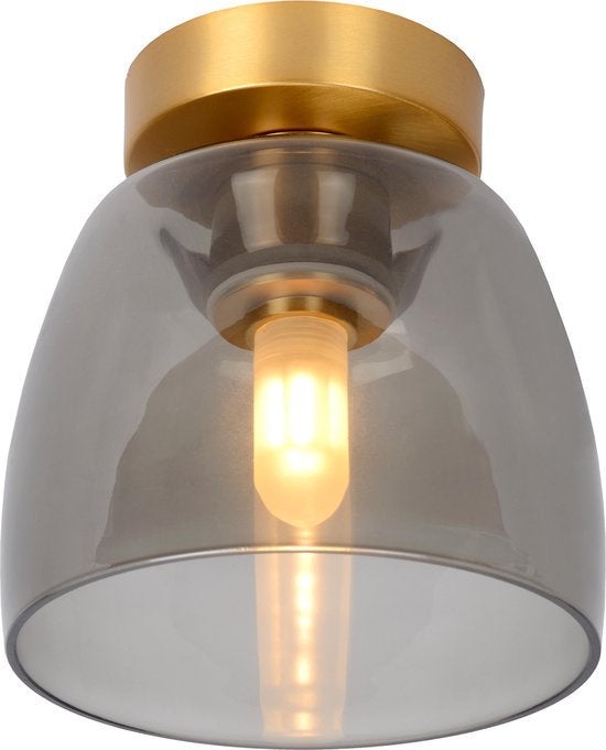 Plafonnière Badkamer - Tyler Ø 16,1 Cm 1Xg9 Ip44  - Mat Goud / Messing