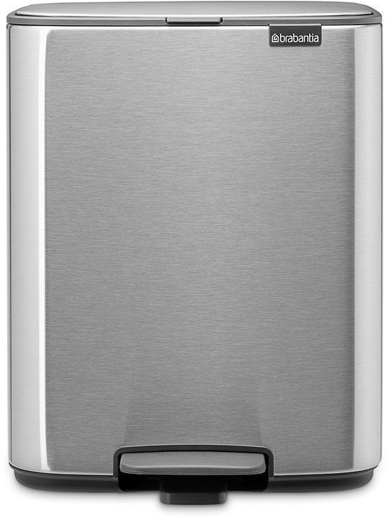 Pedaalemmer - Bo Pedal Bin 12L - Matt Steel Fingerprint Proof