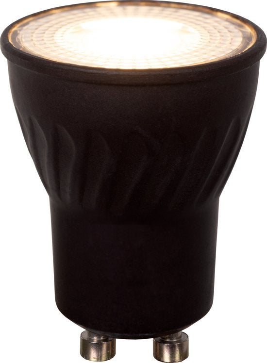 Ledlamp - MR11 Ø3,5cm LED Dim GU10 3,8W 2700K - Zwart