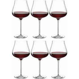 Wijnglas - Brunelli rode wijnglas 770ml set van 6 glazen- Transparant