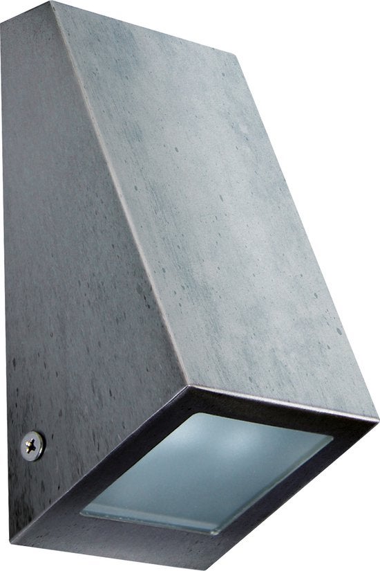 Muurlamp - Downlighter S - Verzinkt