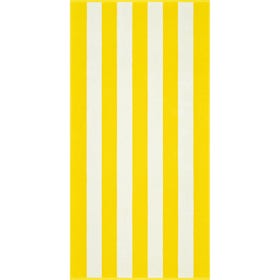 Strandhanddoek - Beach Stripes 90x180cm - Geel/wit