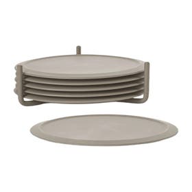 Onderzetters - Set van 6 - Taupe
