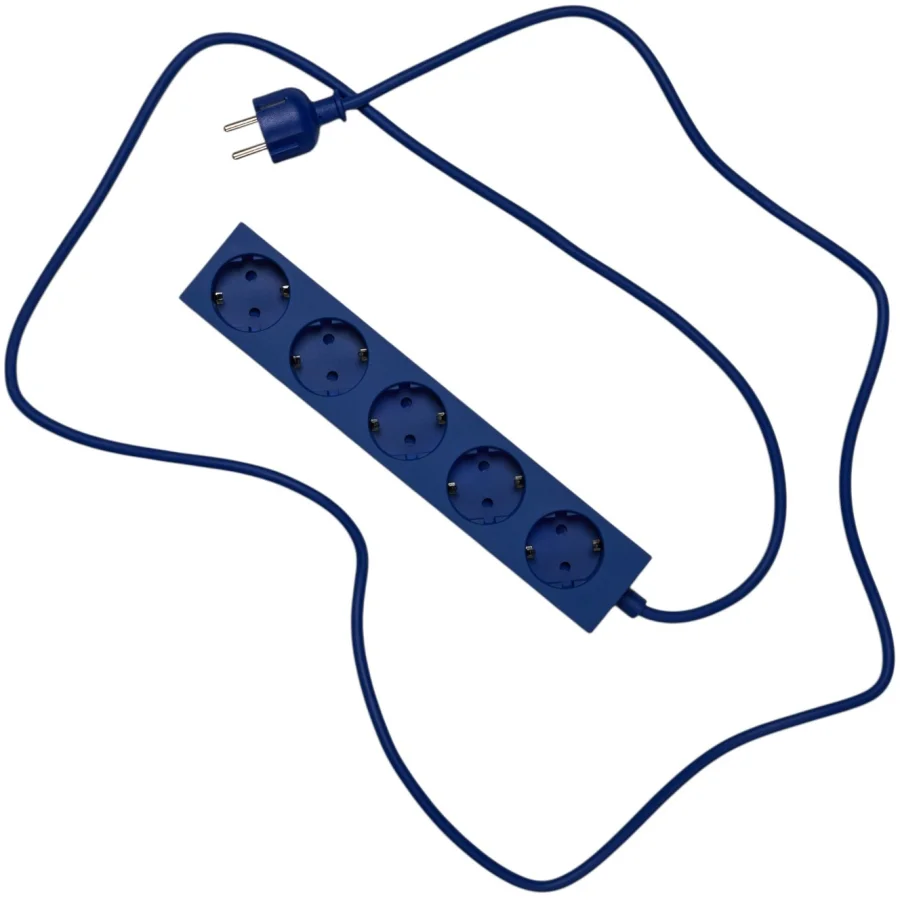 Stekkerdoos - 5 Meter - 5 Stopcontacten Ultra Marine
