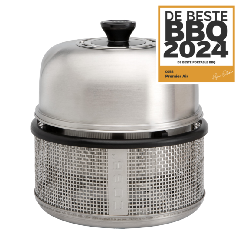 Barbecue - Cobb Premier Air Deluxe met grillplaat - Zilverkleurig